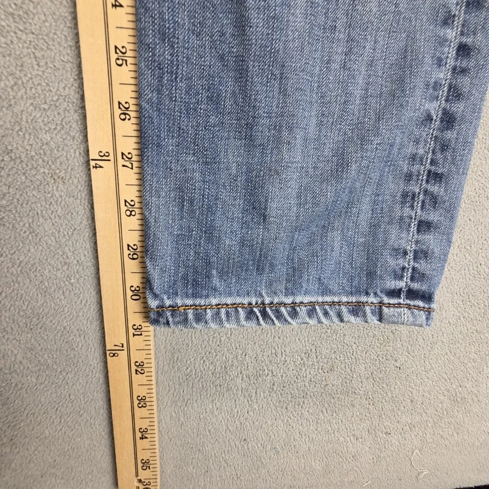 Vintage Levis 504 Jeans Mens 32x32 Blue Straight Engineered Whiskers Zip‎ Fly